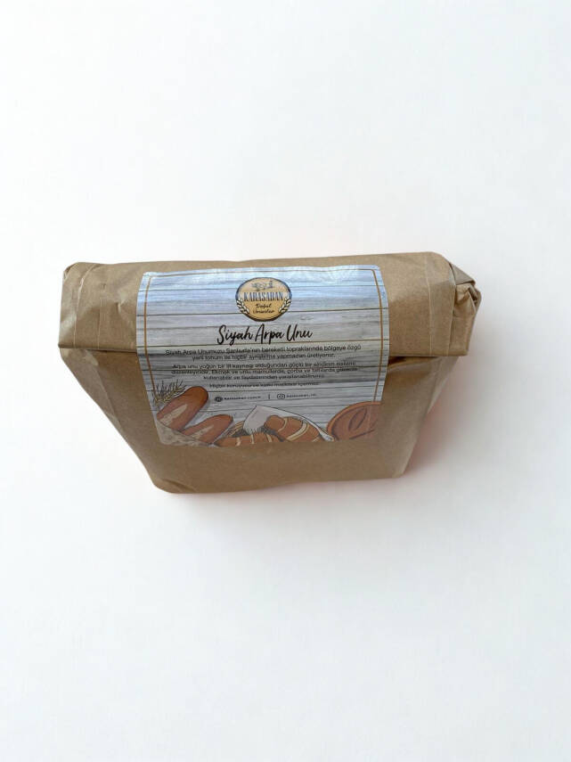 DOĞAL TAM SİYAH ARPA UNU 1KG - 1